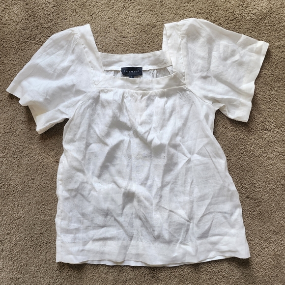 NWT Premise 100% Linen Top - Picture 1 of 3